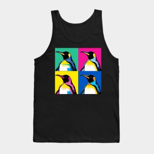 Emperor Penguin Pop Art Tee - Chic Antarctic Wildlife Tank Top